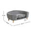 Structure de lit pour chien surélevée en velours côtelé gris avec pieds en bois d'hévéa pour petits chiens 11 à 25 lb Confortable et élégant, lit facile à installer, canapé, pieds, gris, confortable 11 lb, rapide