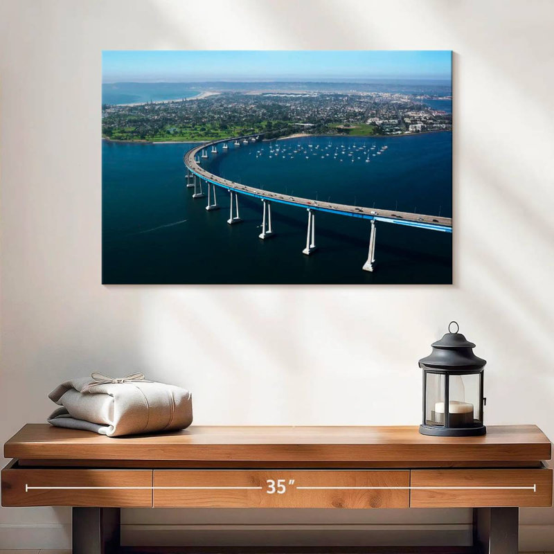 Lilie Coronado Bay Bridge Curve, H 16 po x l 24 po