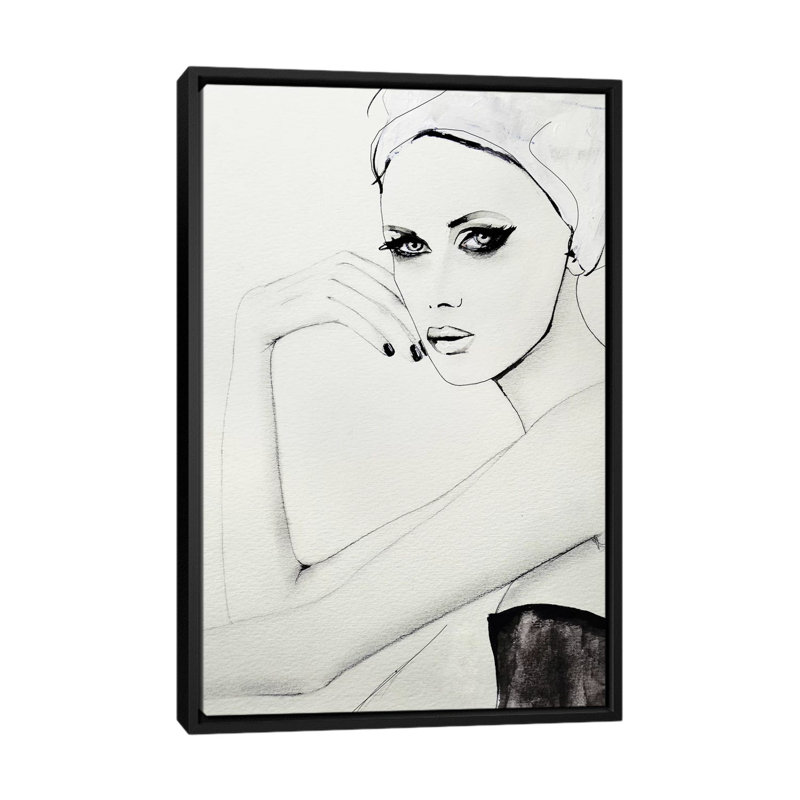 Broken Wild 1 Piece Painting on Canvas, 66.04 cm H x 45.72 cm W, Black Framed Canvas