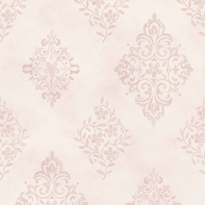 Rachel Ashwell Diamond Motif Blue Wallpaper