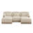 Spacious Modular Sofas, Chenille Modern Tassel U Shape For Home
