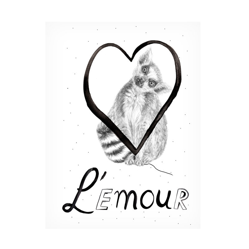 " Lemour " by Kokoma, 19" H x 14" W x 2" D