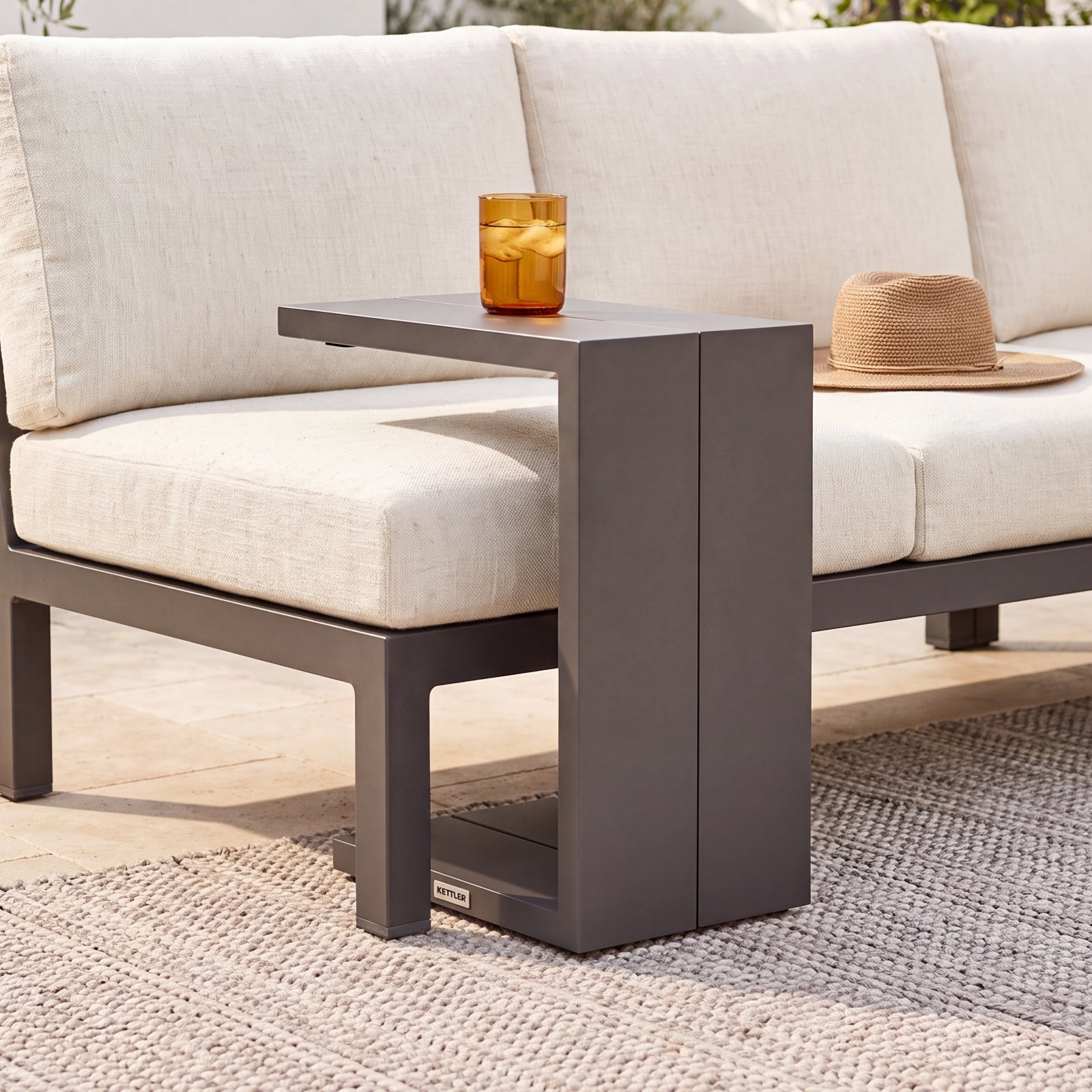 Elba 18.75'' Aluminum Outdoor Side Table
