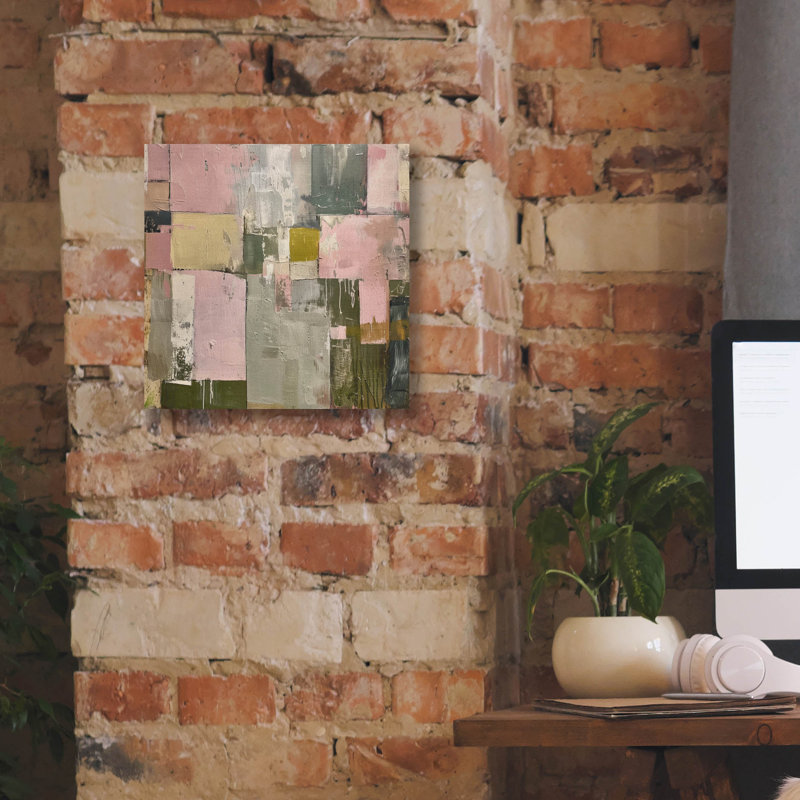 «Patchwork Of Earth» par Svetlana Aleynikova, art mural sur toile, H 12 po x l 12 po