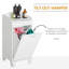 Panier à linge inclinable 31 po, panier de rangement autoportant pour la maison, armoire de rangement pour salle de bain