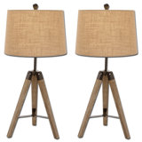 Elainy Solid Wood Table Lamp