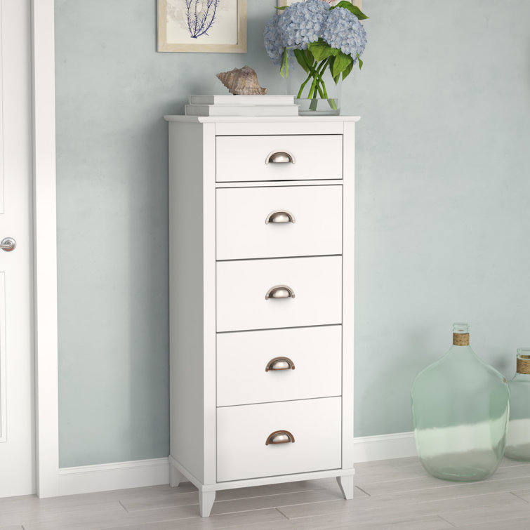 Wunder Traditional Tall 5 Drawer 23" W Lingerie Chest