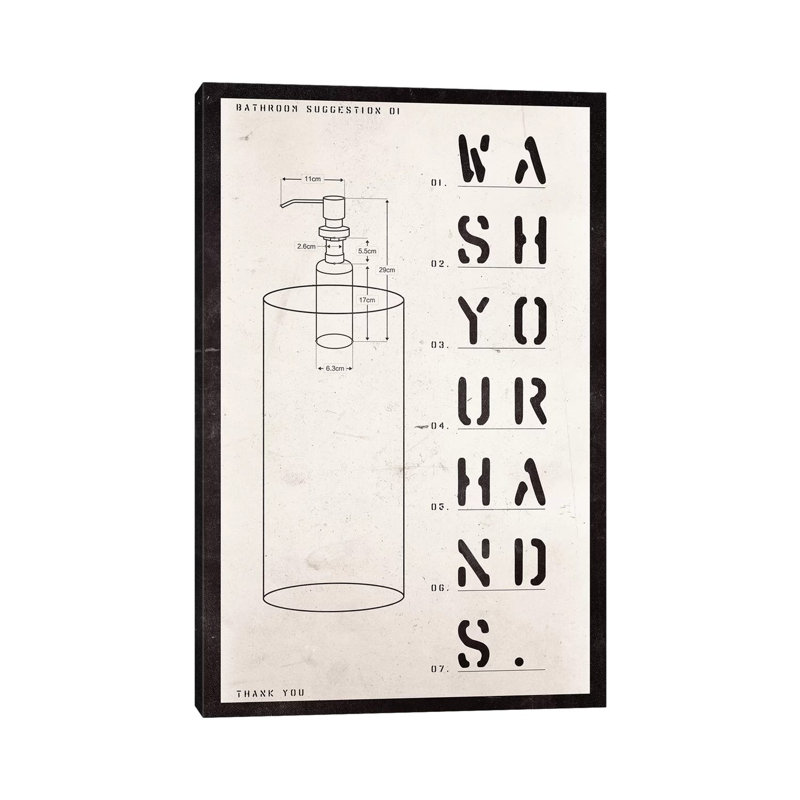 Soap Dispenser Patent Print - Print, 30.48 cm H x 45.72 cm W, No Frame