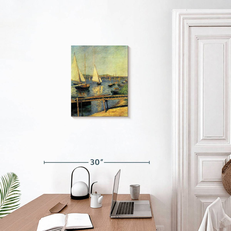 Voiliers à Argenteuil, 20" H x 16" W