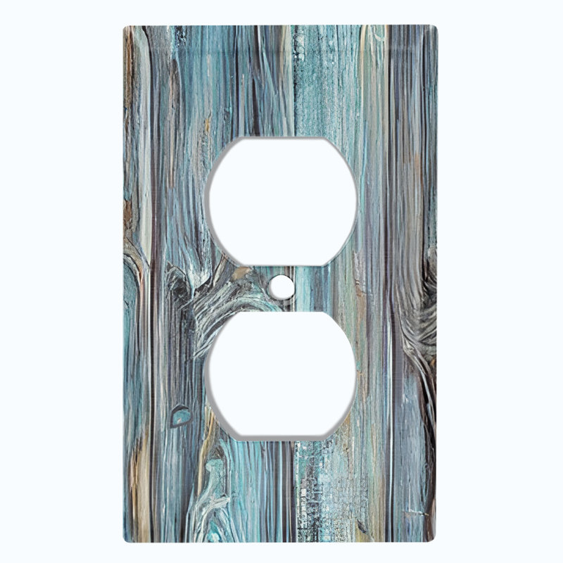 Plaque murale en bois 1 sortie