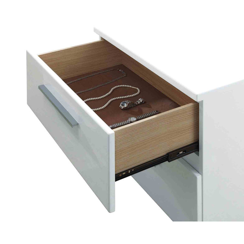 Table de chevet style contemporain 1pc