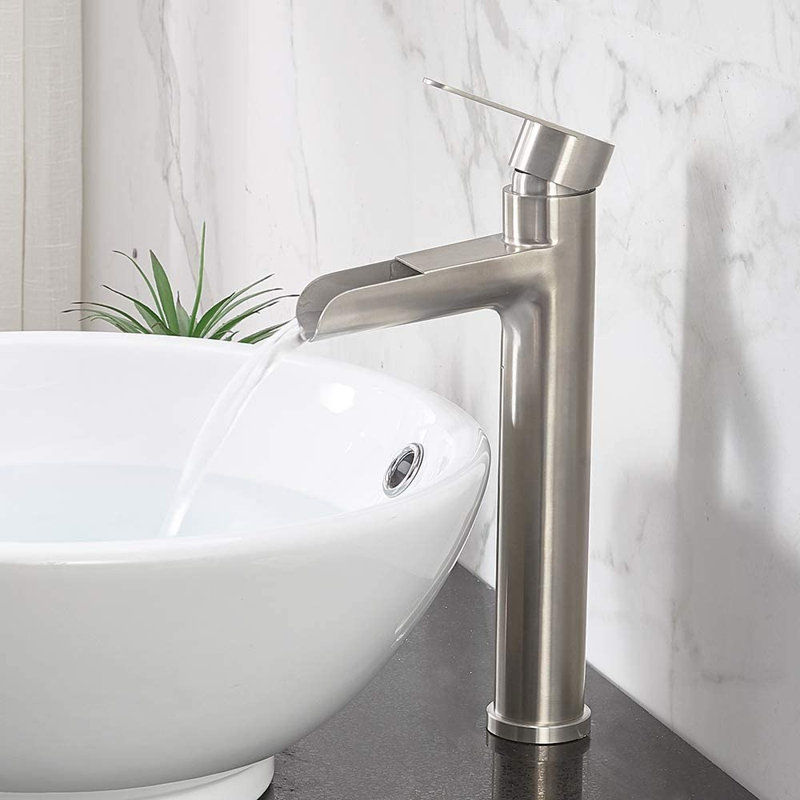Robinet de salle de bain vasque, Nickel brossé
