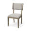 Chaise d'appoint rembourrée en bois massif Maine-554344291