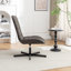 Fauteuil d'appoint pivotant en similicuir Trunell-805333062