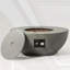 Foyer d'extérieur rond en acier au propane