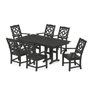 Martha Stewart by POLYWOOD 6 - Person Patio Dining Set with Rectangular Table by POLYWOOD