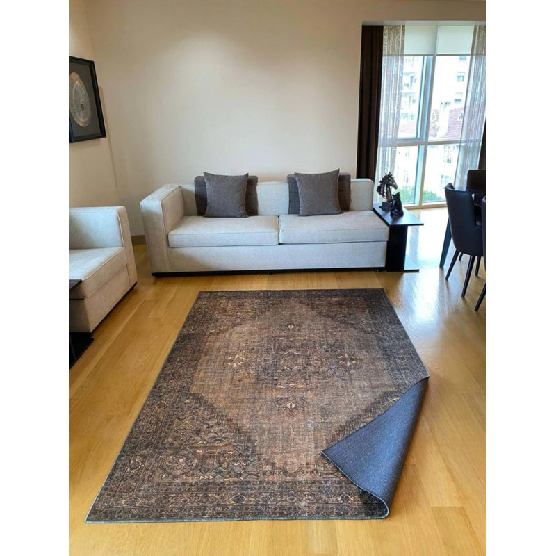 Tapis Toscana avec envers antidérapant, Rectangle 3 pi 11 po x 6 pi 7 po