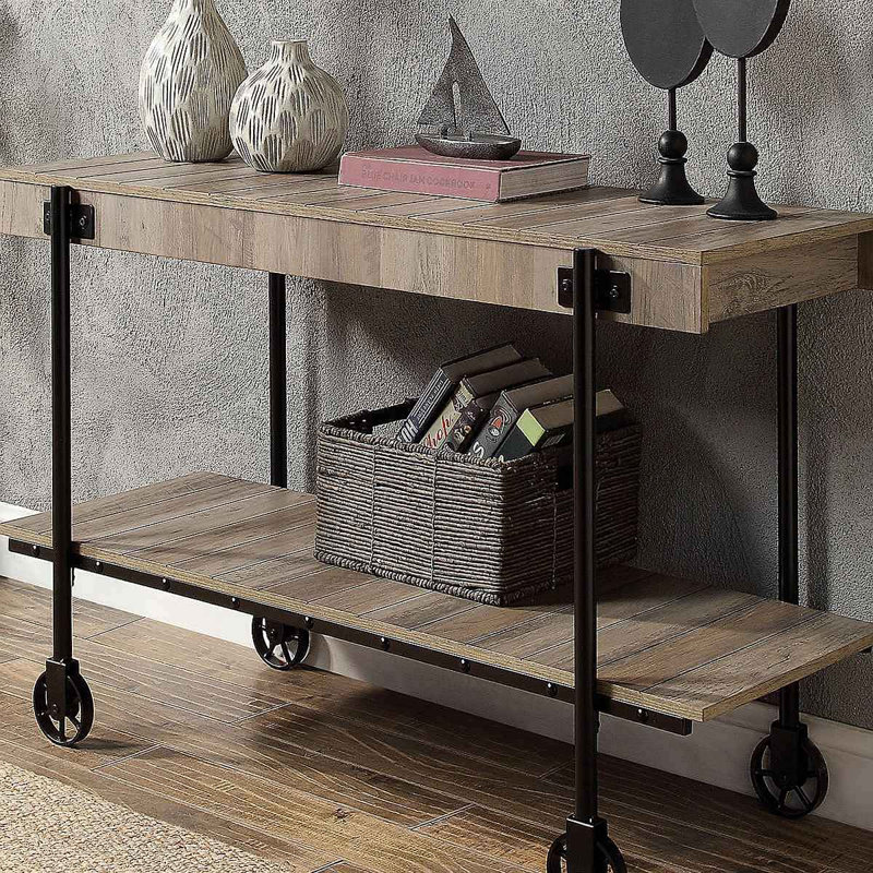 Table de canapé industrielle l 46,6 po