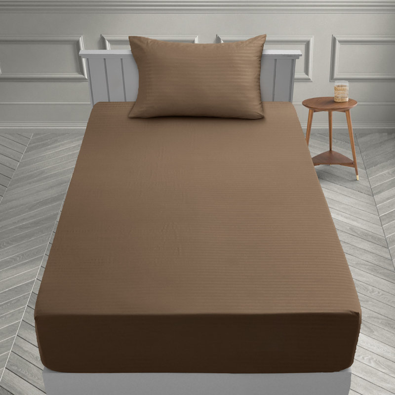 Ensemble de literie en microfibre avec draps-housse et drap-housse Lux Decor Collection, Taie d'oreiller pour lit simple