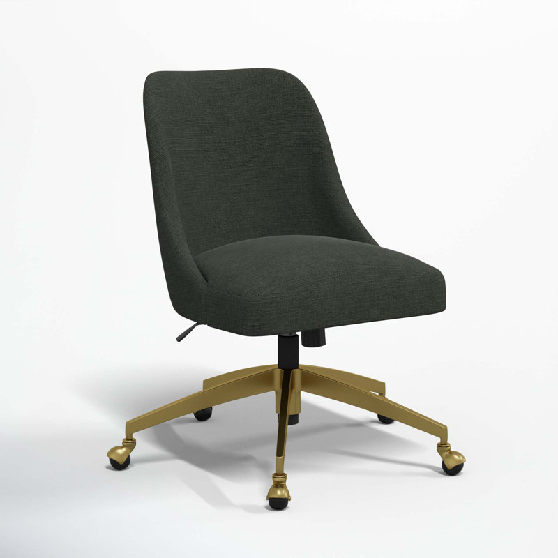 Tamieka Office Chair, Classic Black Linen