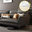 Causeuse-coussin standard en cuir véritable noir-667782790