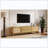 TV Stand (Media Console/Entertainment Center/TV Cabinet), Rattan Material, Solid Wood Legs