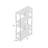 Evonna 69"H Geometric Bookcase