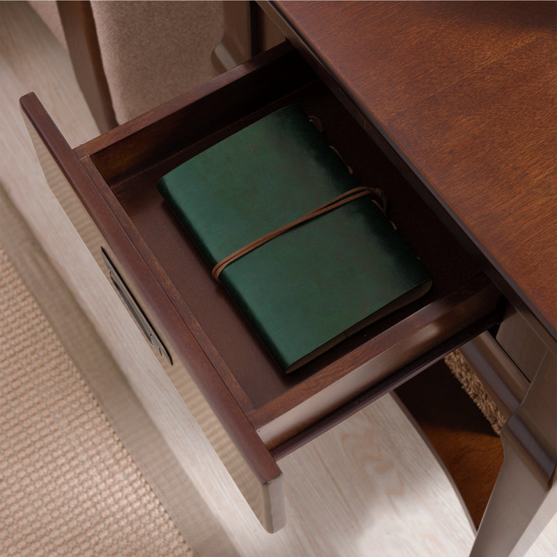 Status Solid + Manufactured Wood End Table in Heartwood Cherry, 24" H x 20" W x 24" D