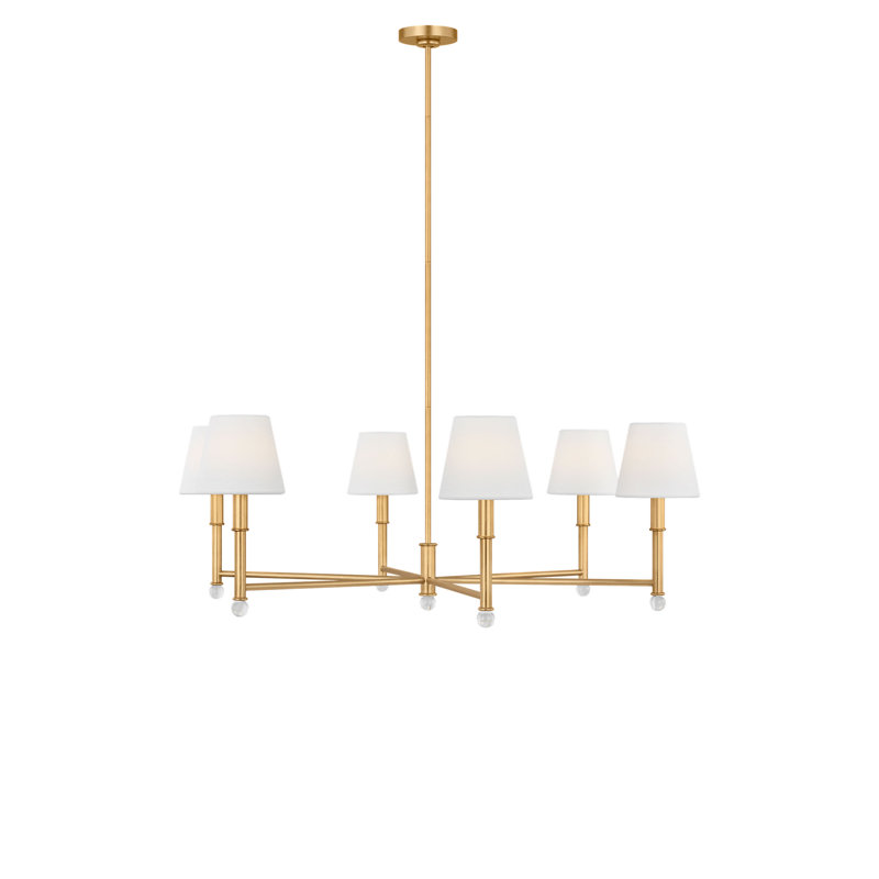 Wendt Chandelier, 6 Lights, 60.38" H x 40" W  x 40" D