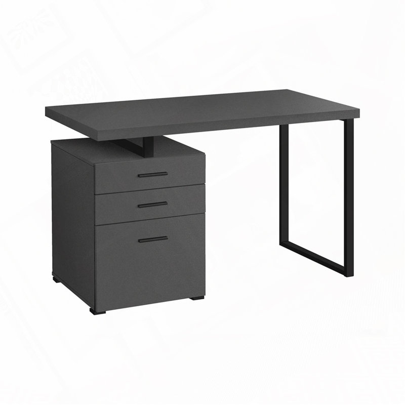 Babken Reversible Desk, Gray/Gray