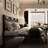 Industrial, Brown, Full Size Bed Frame, , Metal Multiple Support Legs, Rails, Headboard, , Bedroom Style, Fast Setup, Included Parts Industrial Slats, Rails Installation In Your Room