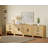 Eaton 4-Piece Modular Sideboard With Drawers & Doors, Farmhouse Storage Cabinet For Living Room, Dining Room, Or Hallway, Oak-352090911