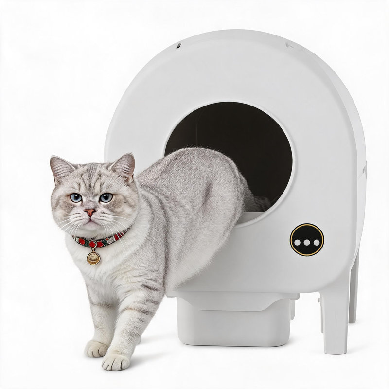 Bac à litière automatique autonettoyant pour chat - Robot de grande capacité 68L - Contrôle multi-odeurs, double capteur de sécurité