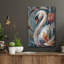 Ivy Bronx «Blue Swan And Tulip» par Momart, art mural en métal-59150994