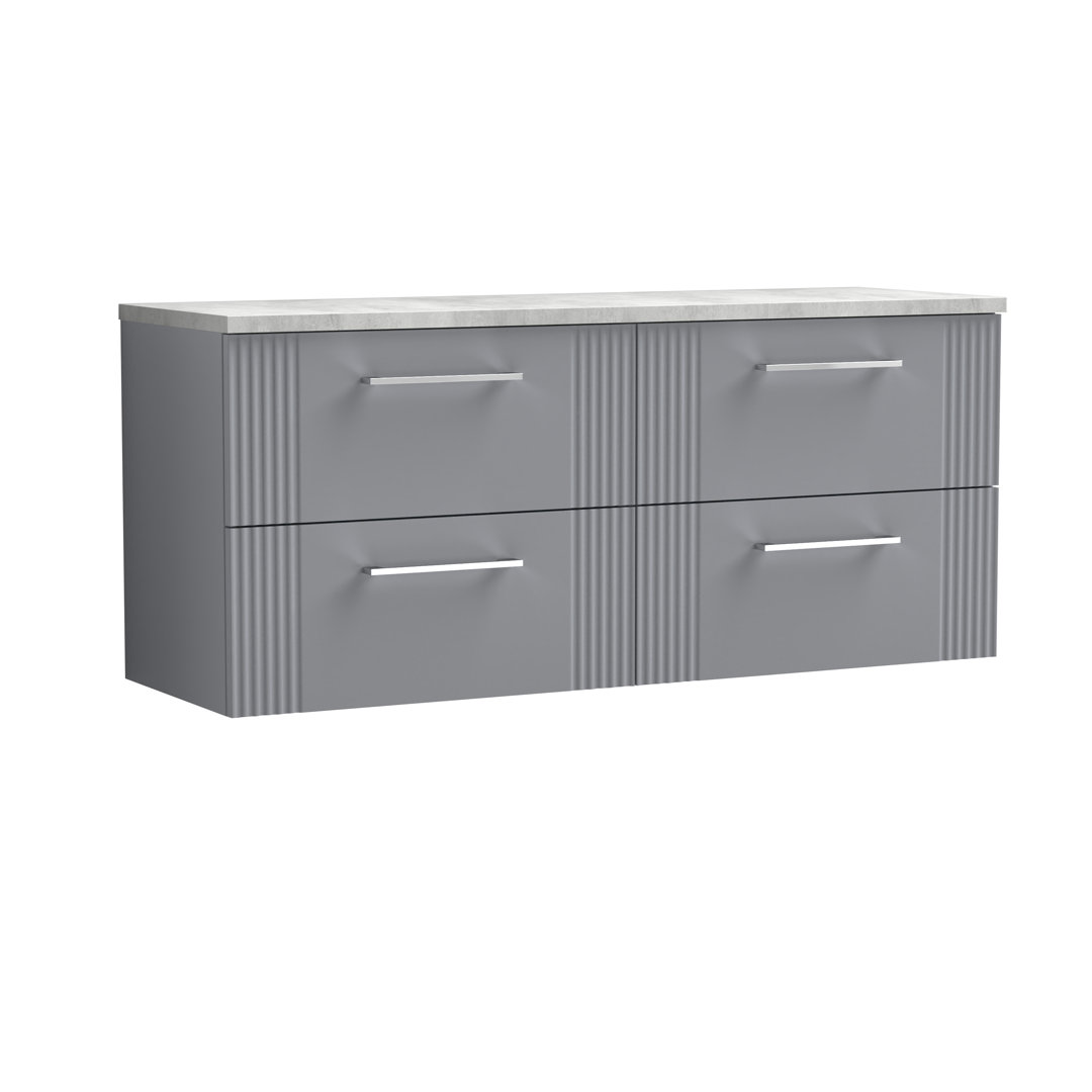 Deco 121.49cm Double Bathroom Vanity Base Only