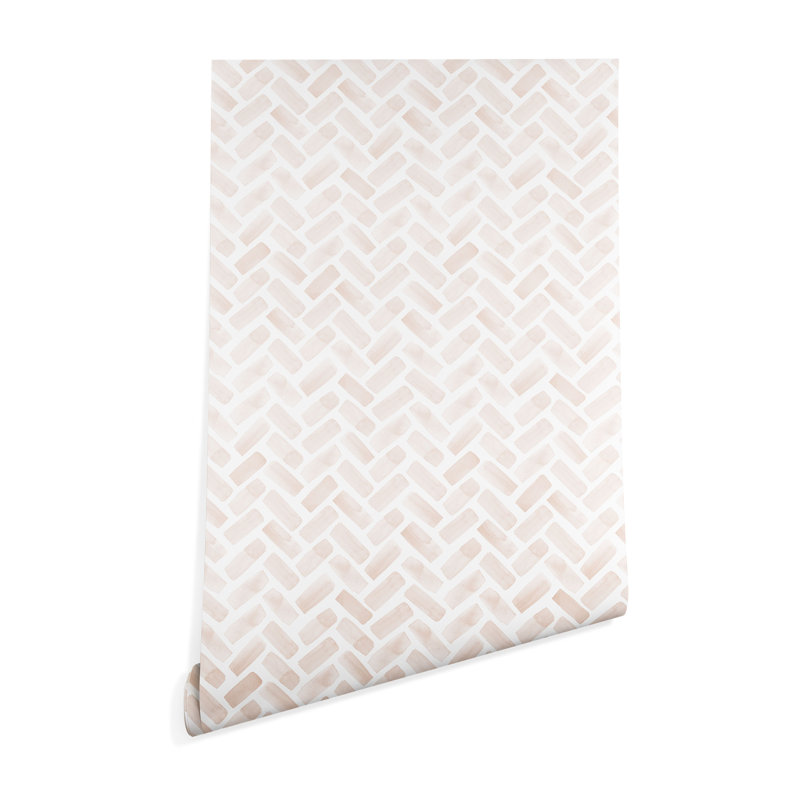 Panneau de papier peint adhésif chevrons little arrow design co arcadia, l 24 po x L 96 po