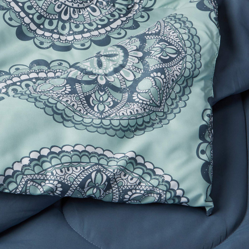 Ensemble d'édredon pour grand lit, microfibre douce, lavable à la machine, médaillon en mousse de mer, 10 pièces