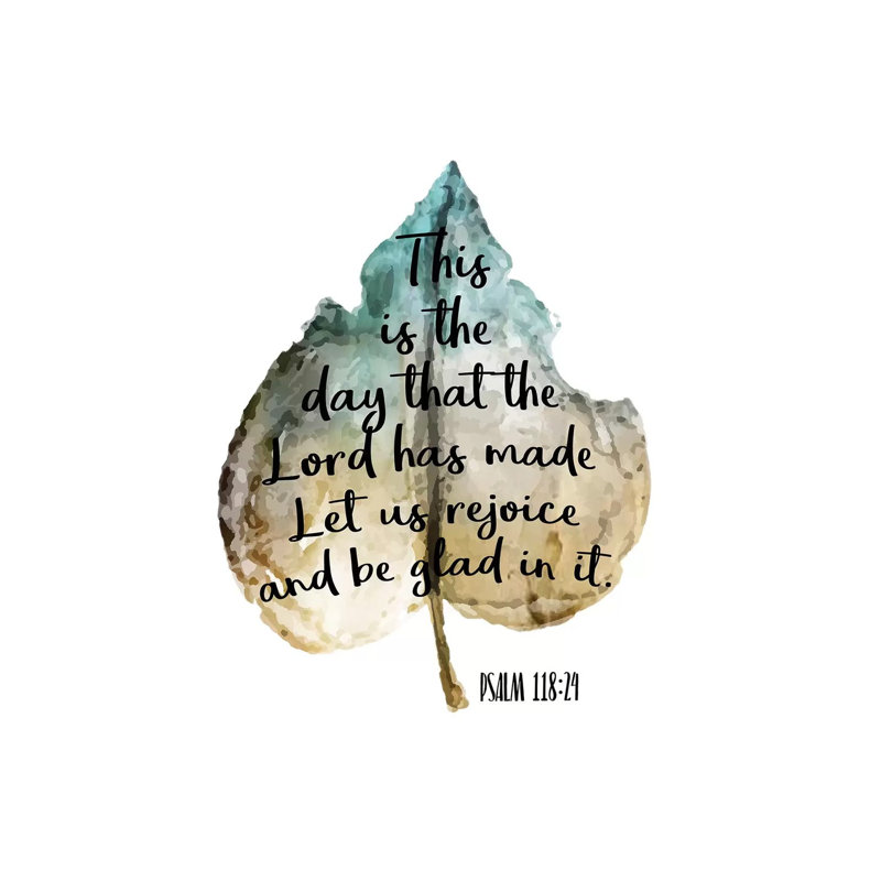 Psalm Leaf II by Kimberly Allen - Wrapped Canvas Print, 66.04 cm H x 66.04 cm W x 1.91 cm D