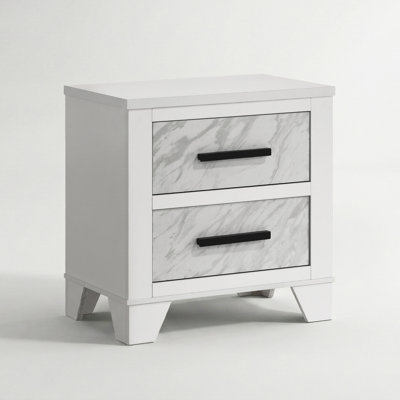 Table de chevet 2 tiroirs Bains