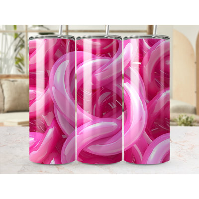 Choose Handmade Tumblers 591 mL Vacuum Insulated Stainless Steel (18/8) Travel Tumbler with Straw