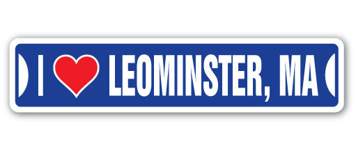 Plaque de rue Leominster en plastique robuste 4 po x 18 po