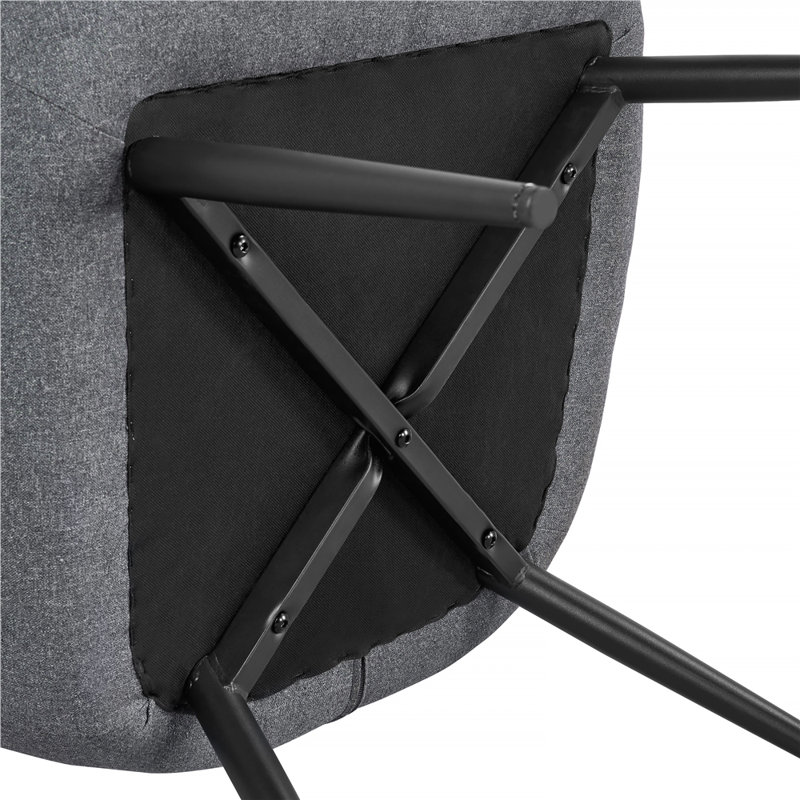 Upholstered Accent Chair with Footstool