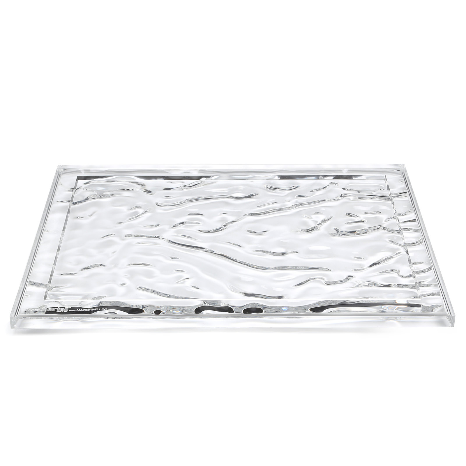 Dune Decorative Tray, Crystal, 21.65" x 14.96"