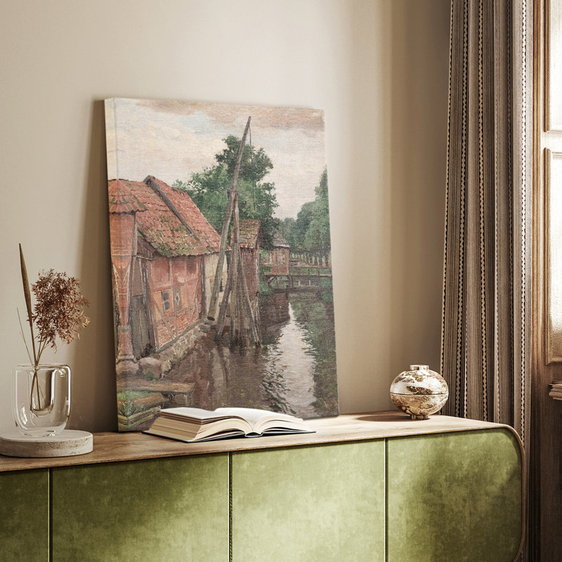Framed On Canvas Print, 28" H x 19" W