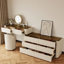 Ensemble de coiffeuse moderne avec tabouret et plateau en verre-1435220225