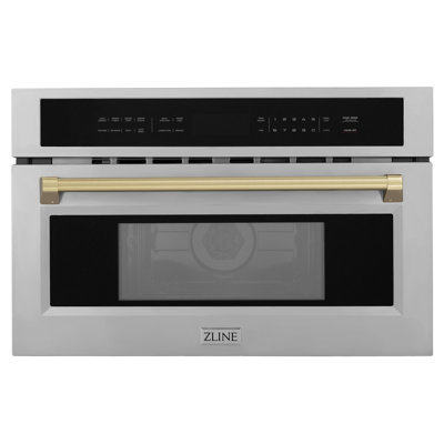 ZLINE Edition 30 in. Convection Microwave Oven in Stainless Steel and Accents