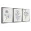 Indigo Botany Study IV - Ensemble de 3 peintures sur toile encadrées-1171059436-1171059437
