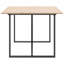 Pine Metal Base Dining Table