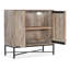 Chiseling Solid Wood Accent Cabinet