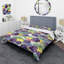 Purple/Green Microfiber Duvet Cover Set-790234553